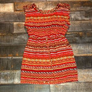Multi colored western romper